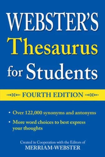 Webster's Thesaurus for Students, Fourth Edition - Paperback - GOOD - Image 1