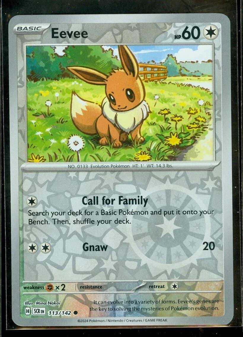 Pokemon Eevee 113/142 - Stellar Crown - Reverse Holo - Near Mint - Pokemon TCG - Image 1