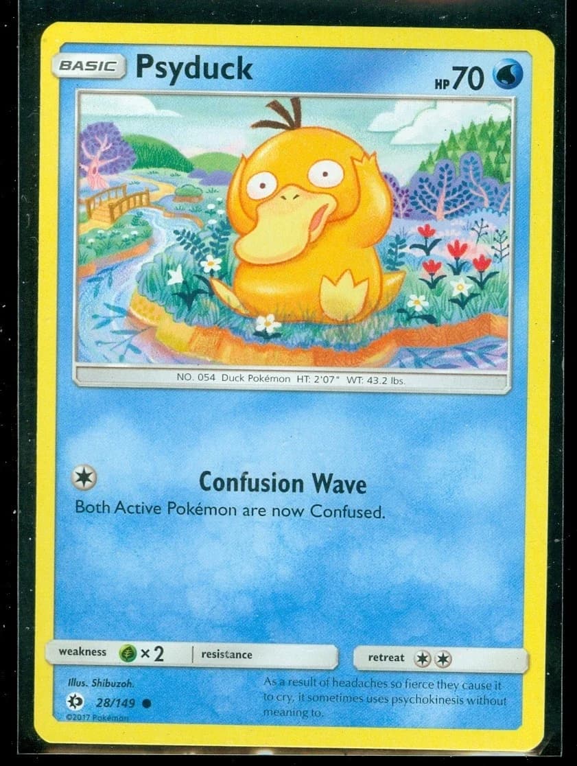 Pokemon Psyduck 28/149 - Sun & Moon - Near Mint - Pokemon TCG - Image 1