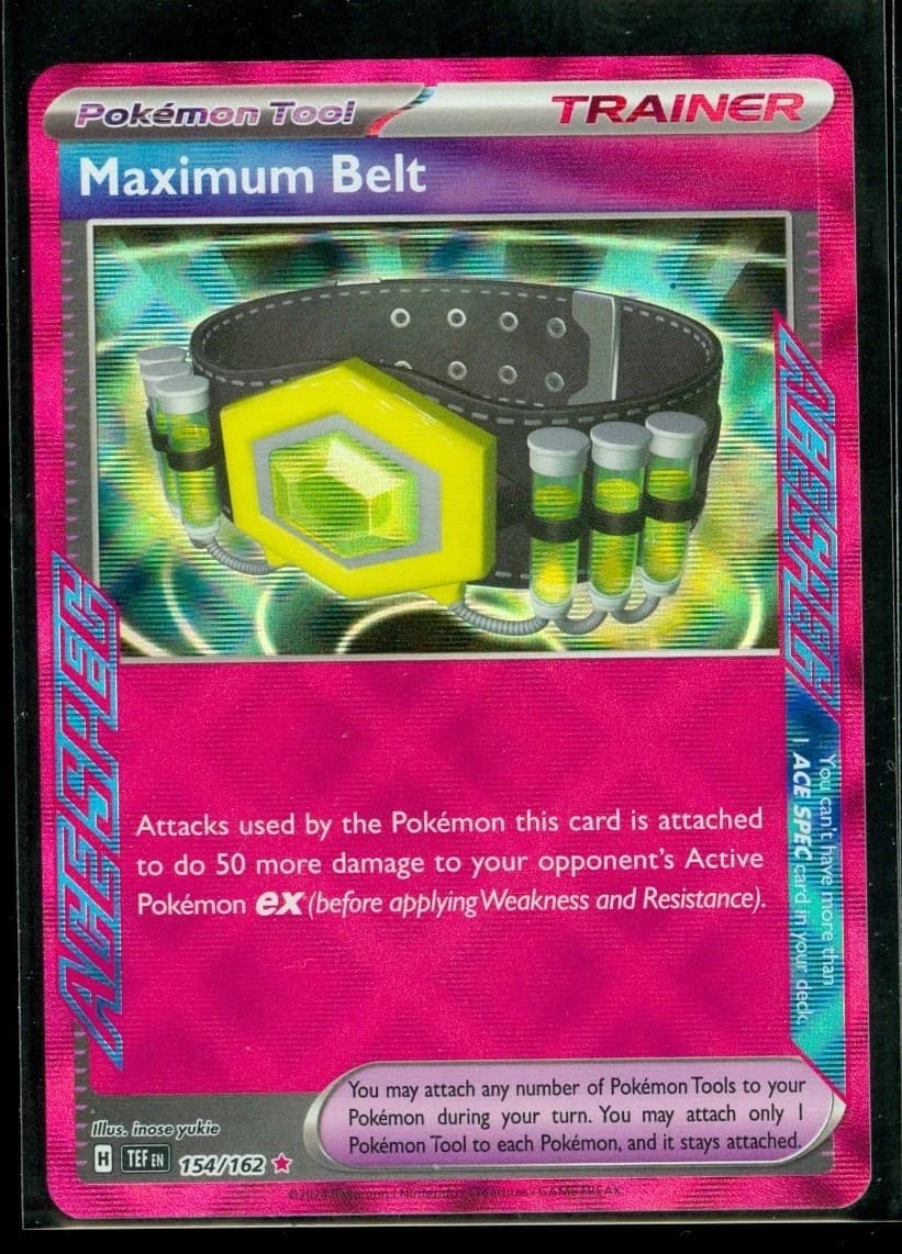 Pokemon Maximum Belt 154/162 - Temporal Forces - Holo - Near Mint - Pokemon TCG - Image 1