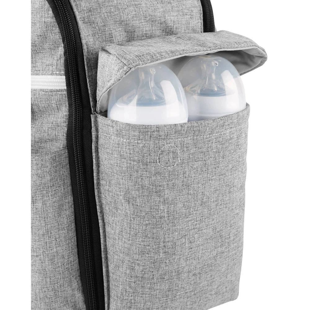 Skip Hop Duo Signature Diaper Weekender Bag - Gray Melange - Size Large - Image 6