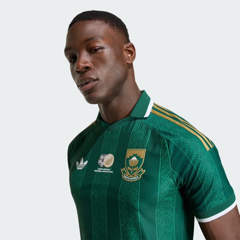 adidas Men's South Africa 26 Away Jersey - Team Dark Green/Team Green - Size S - Image 5