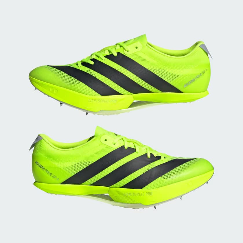 adidas Men's Adizero Prime Shoes - Lucid Lemon/Core Black/Silver Metall - Size 5 - Image 6