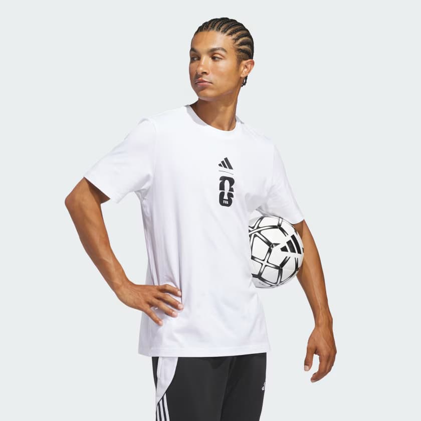 adidas Men's FIFA World Cup 26™ Match Ball Graphic T-Shirt - White - Size 2XL - Image 3