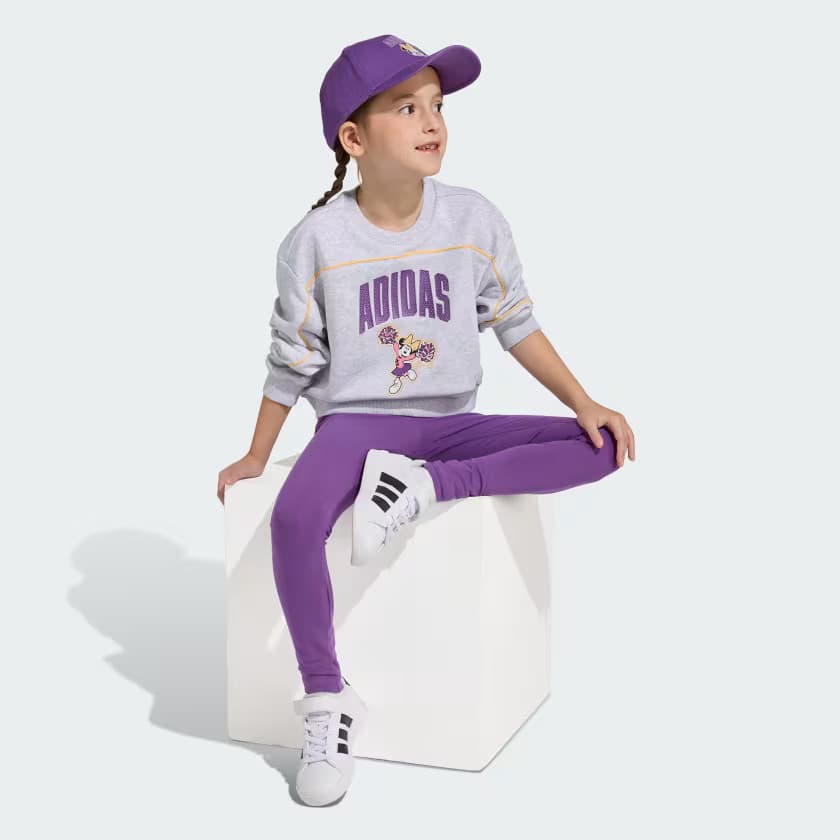 adidas Kids' DISNEY MINNIE SET - Light Grey Heather - Size 2XS - Image 3