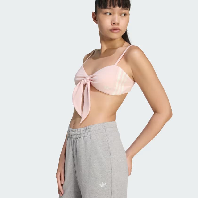 adidas Women's ORIGINALS SUMMER GLOW BRALET - Sandy Pink - Size XL - Image 6