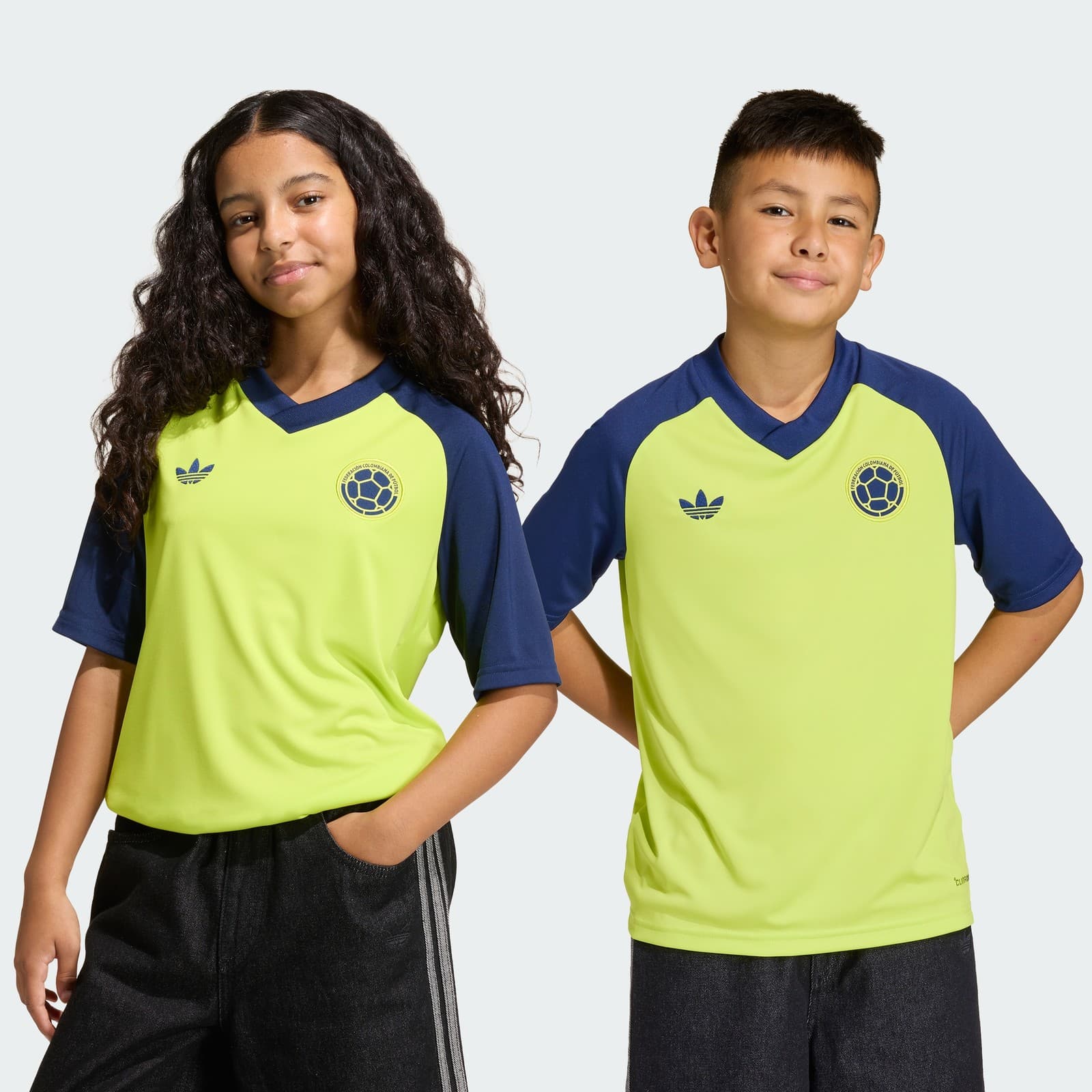 adidas Kids' Colombia 26 Away Kids Pre Jersey - Team Semi Sol Yellow - Size XL - Image 1