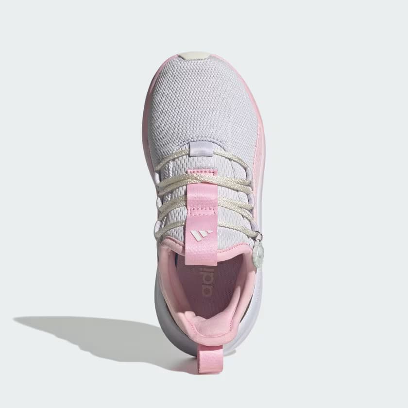 adidas Kids' LITE RACER SHOES - Frozen Purple/Clear Pink/Core White - Size 2.5 - Image 2