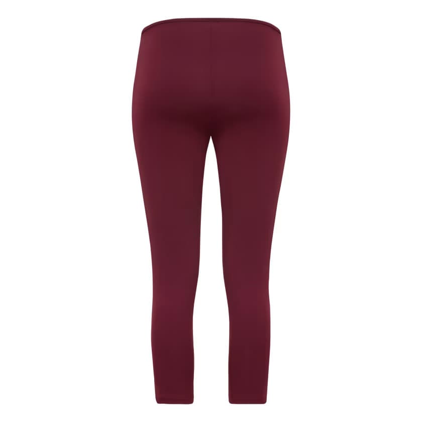 adidas Women's ADILENIUM 5.0 CAPRI PANTS - Maroon - Size XS - Image 4