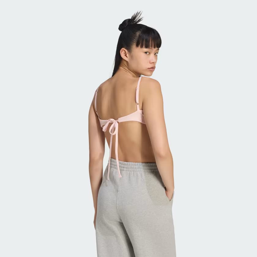 adidas Women's ORIGINALS SUMMER GLOW BRALET - Sandy Pink - Size XL - Image 2