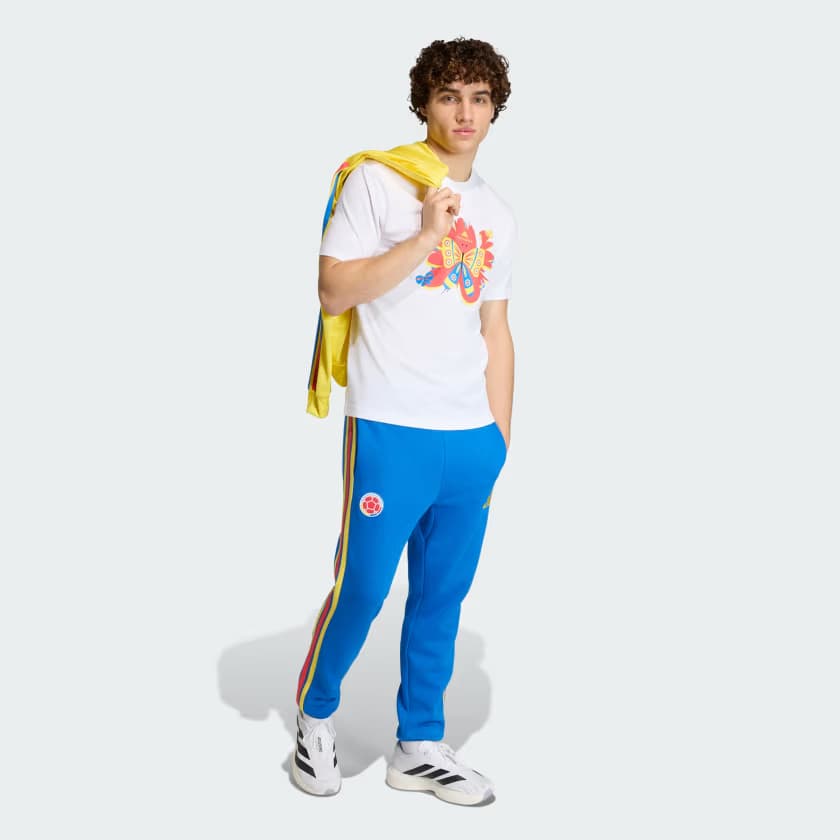 adidas Men's Colombia DNA T-Shirt - White - Size S - Image 3