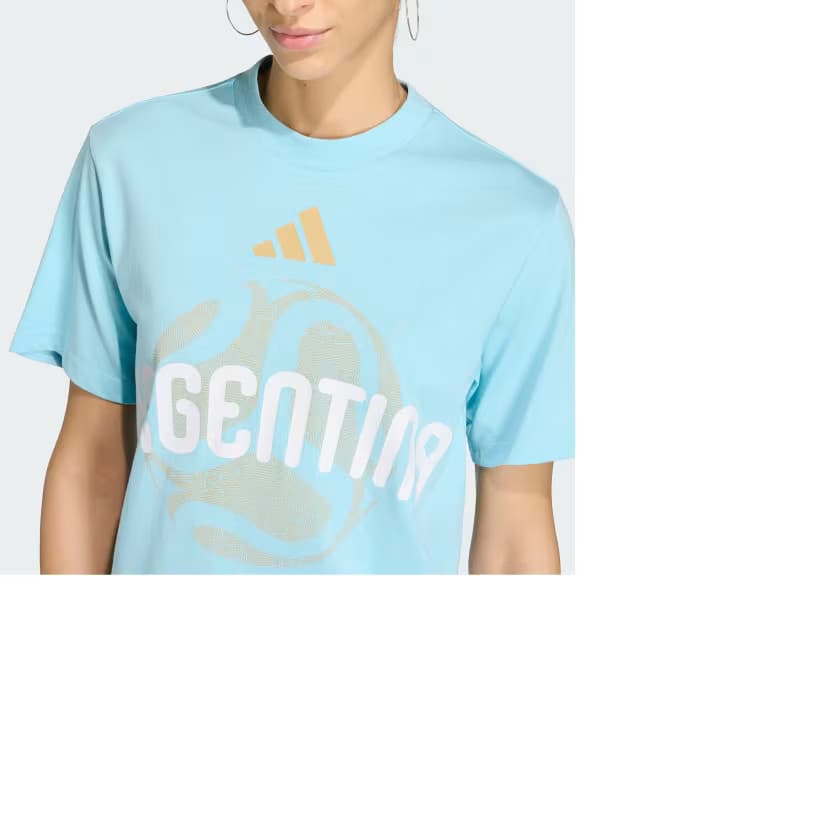 adidas Women's FIFA World Cup 26™ Argentina T-Shirt - Icey Blue - Size XS - Image 4