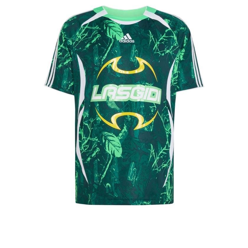 adidas Men's Graphic Jersey - Screaming Green/Aurora Ivy/Collegiat - Size M - Image 6