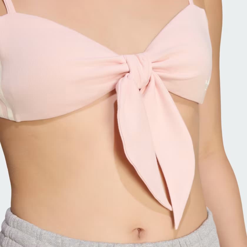 adidas Women's ORIGINALS SUMMER GLOW BRALET - Sandy Pink - Size XL - Image 5