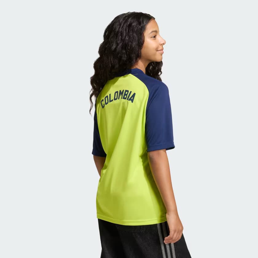 adidas Kids' Colombia 26 Away Kids Pre Jersey - Team Semi Sol Yellow - Size XL - Image 4