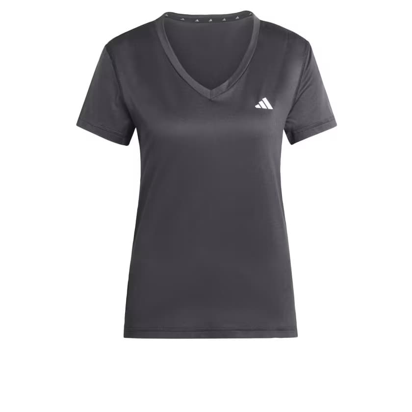 adidas Women's Workout Essentials V-Neck T-Shirt - Black - Size XL - Image 7