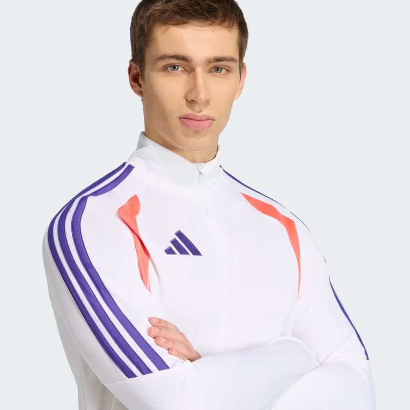 adidas Men's Tiro26 League Training Top - White/Pure Purple/Semi Turbo - Size XL - Image 4