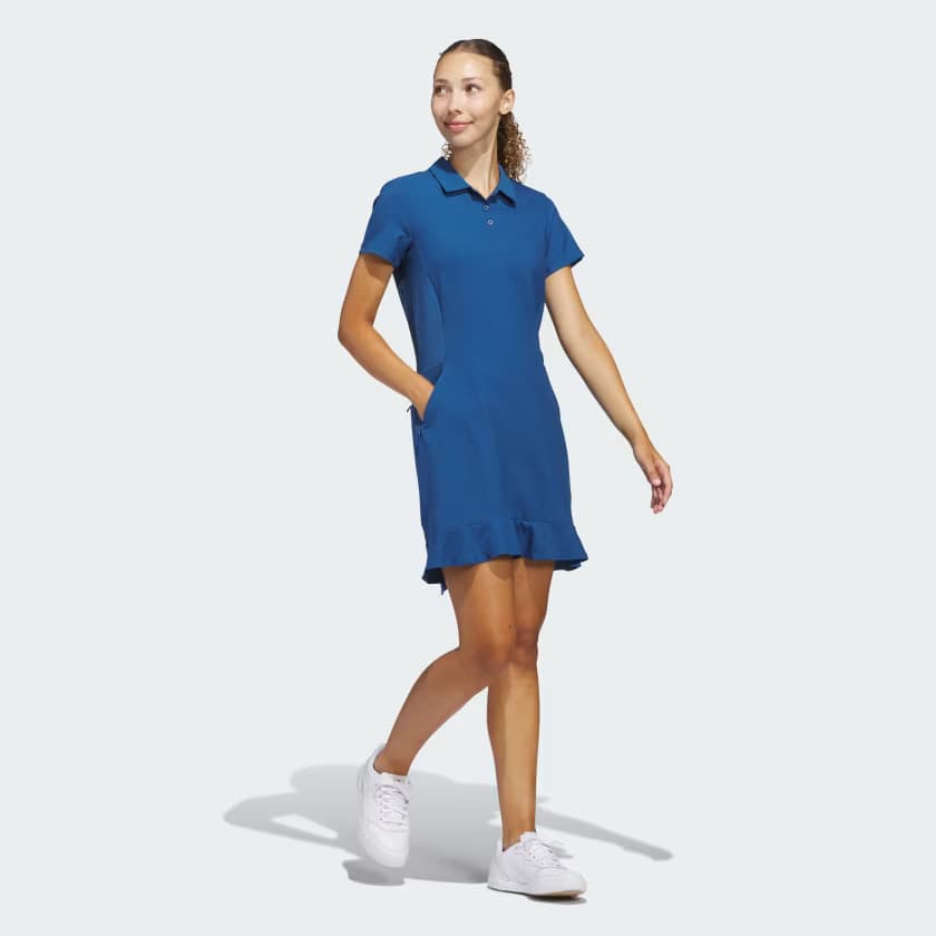 adidas Women's Ultimate365 Solid Dress - Dusky Petrol - Size L - Image 3