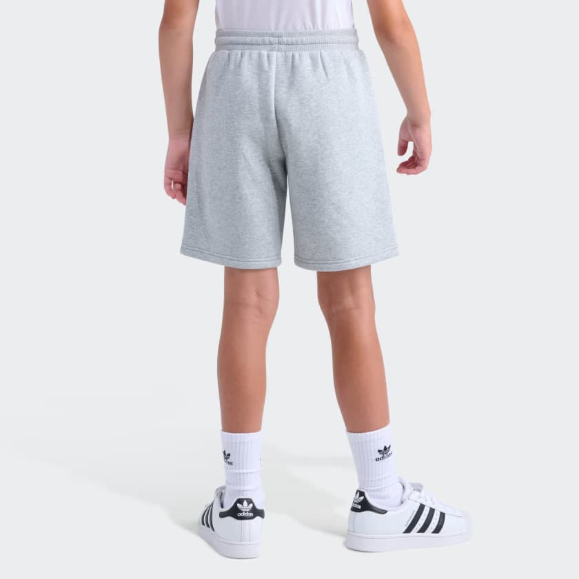 adidas Kids' ESS OG HTR FLC SHORT - Medium Grey Heather - Size S - Image 3