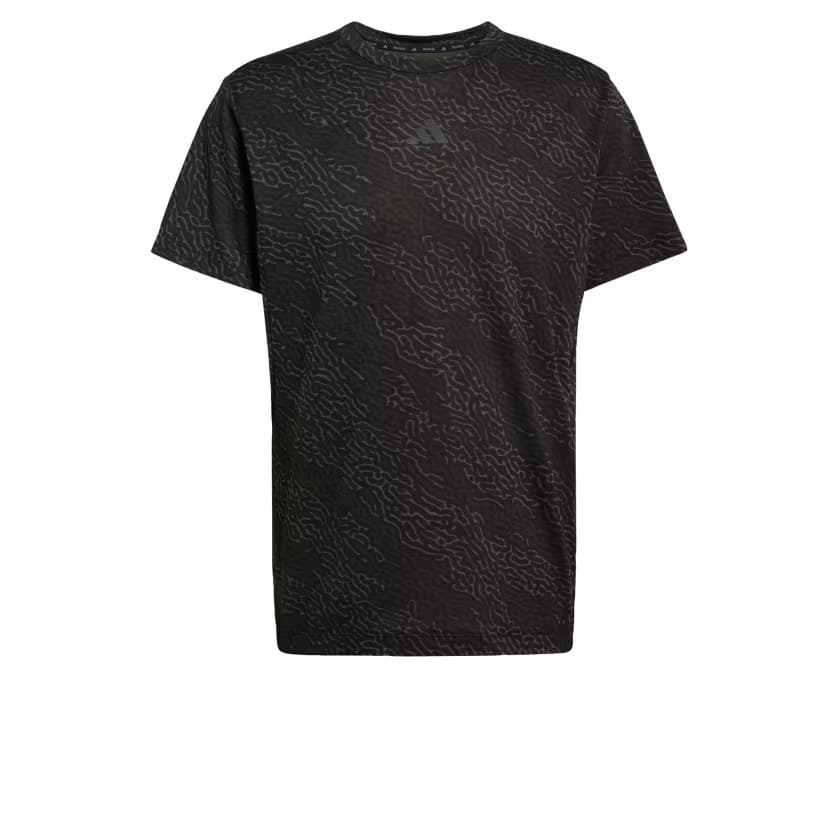 adidas Men's D4T PrimeLift Aop T-Shirt - Black/Grey Five - Size L - Image 6