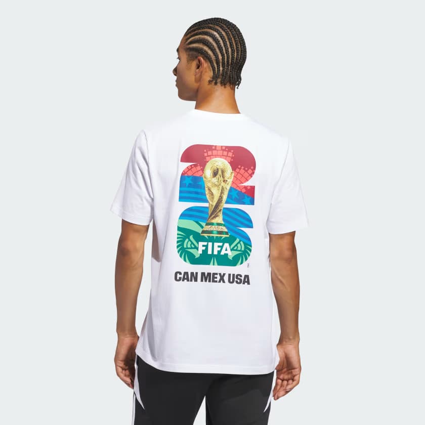 adidas Men's FIFA World Cup 26™ Match Ball Graphic T-Shirt - White - Size 2XL - Image 2
