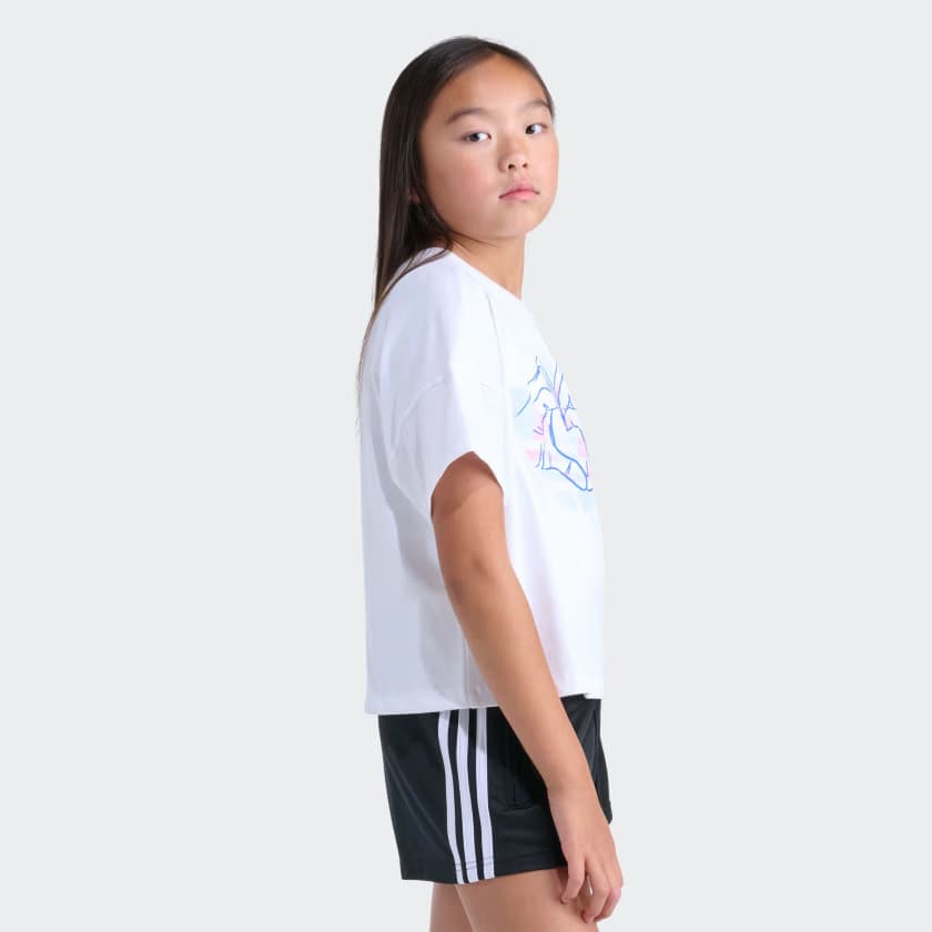 adidas Kids' SHARE THE LOVE TEE - White - Size XL - Image 6