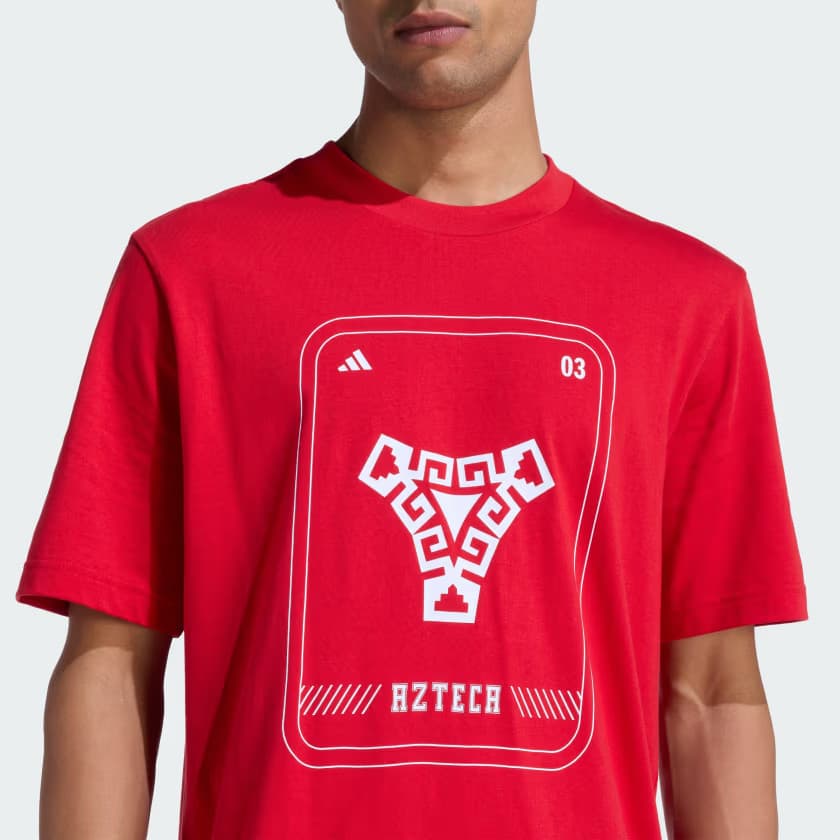 adidas Men's Mexico DNA T-Shirt - Better Scarlet - Size XL - Image 4