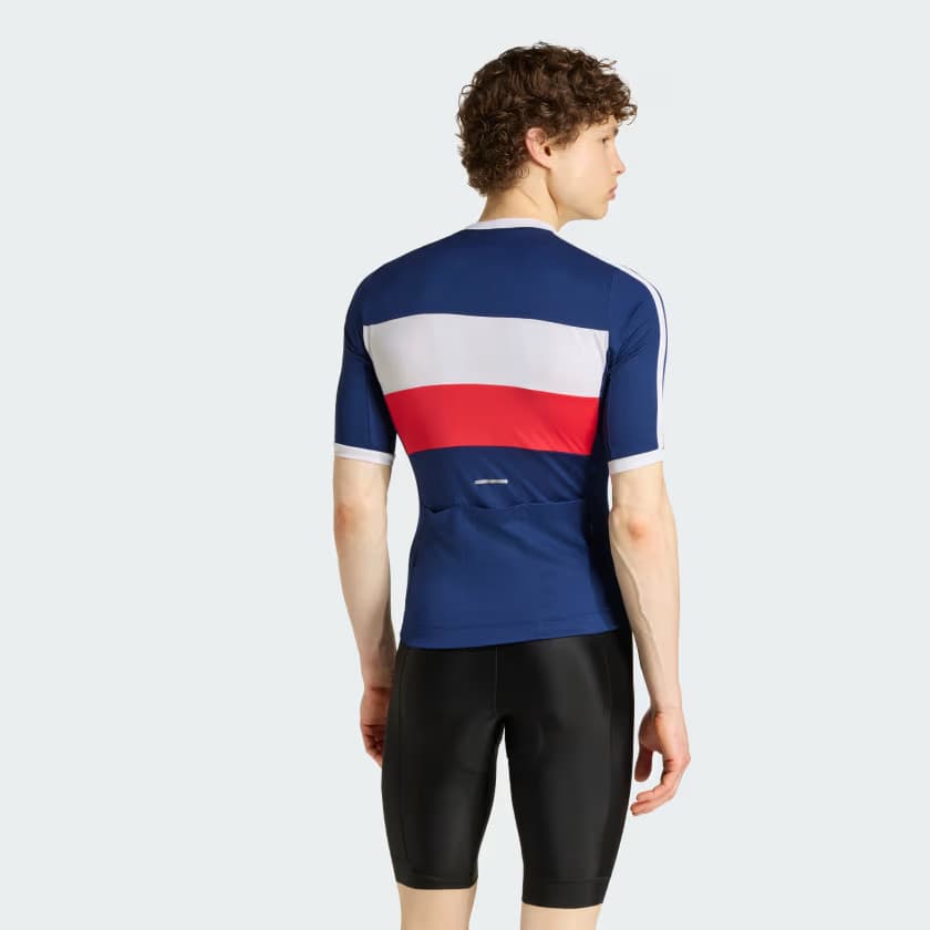 adidas Men's TEMPO MERINO CYCLING JERSEY - Dark Blue - Size L - Image 2