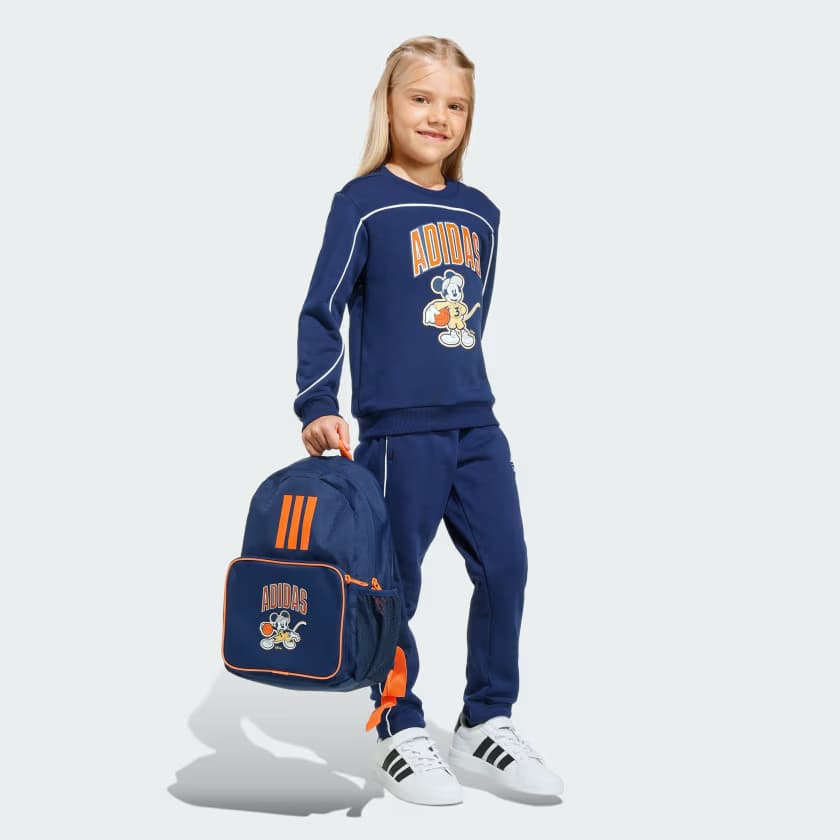adidas Kids' DISNEY MICKEY MOUSE - Dark Blue/Pure Orange/Off White - Size 2T - Image 5