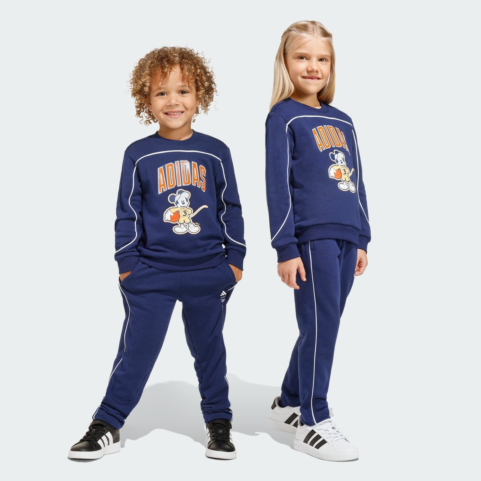 adidas Kids' DISNEY MICKEY MOUSE - Dark Blue/Pure Orange/Off White - Size 2T - Image 1