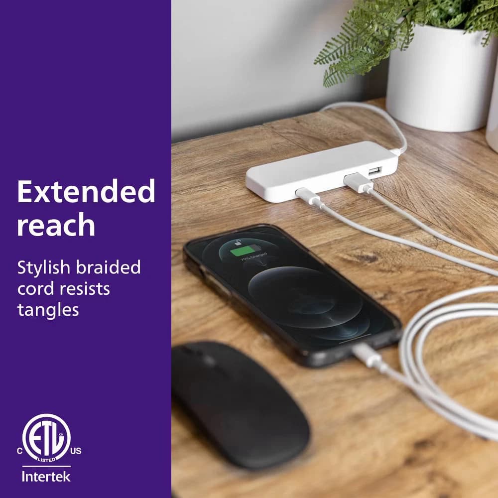 Philips 6ft USB Charging Station with USB-A and USB-C - Image 4