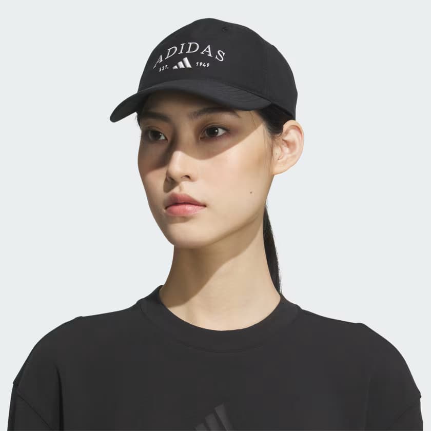 adidas Women's Women's Sport Essentials Strapback Hat - Black/Beige - Image 2