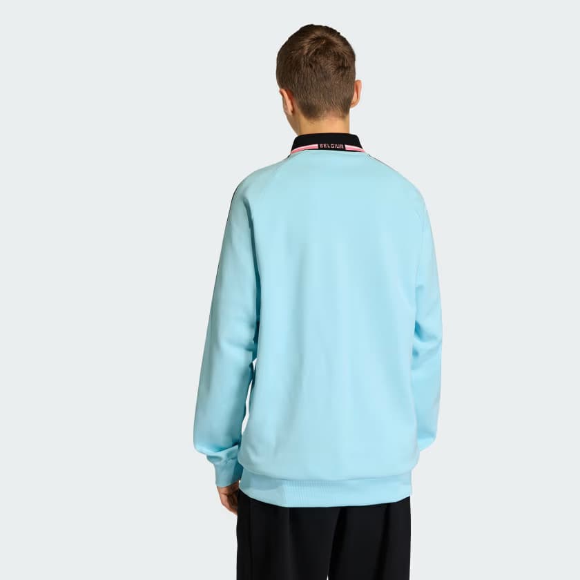 adidas Men's Belgium Away Anthem Jacket - Frozen Blue - Size 2XL - Image 2