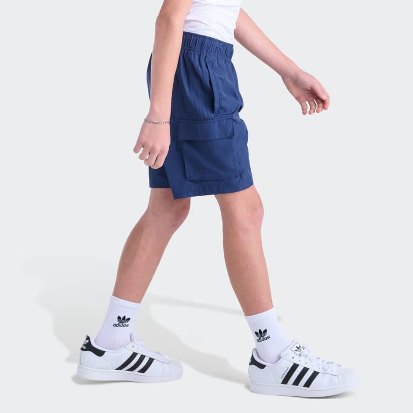adidas Kids' WOVEN OG CARGO SHORT - Night Indigo - Size M - Image 6