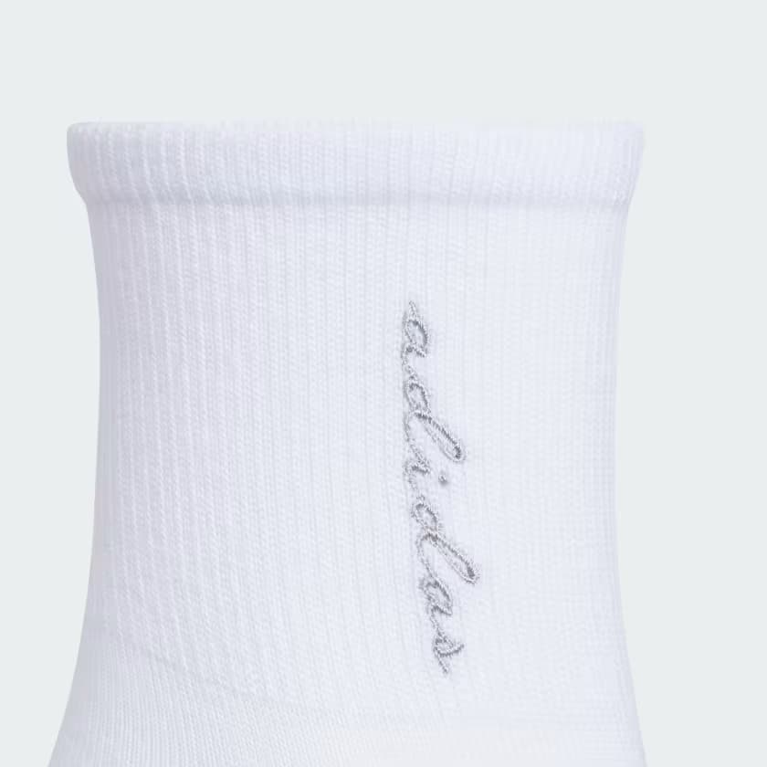 adidas Women's Women's Luxe 3-Pack Quarter - White/Multicolor/Black - Size M - Image 3