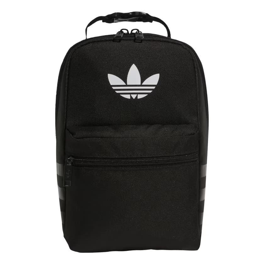 adidas Men's Originals Santiago 3 Lunch Bag - Black/White - Size OSFA - Image 4