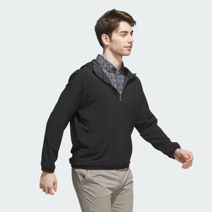 adidas Men's Ultimate365 Anorak Jacket - Black/Carbon - Size 2XL - Image 3