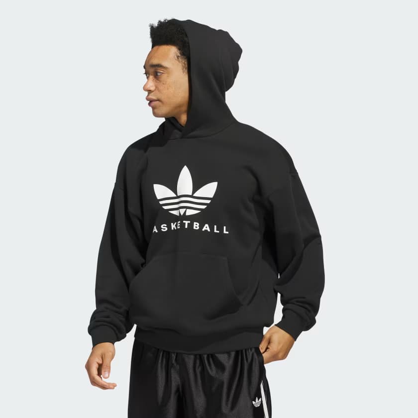 adidas Men's OG FOUN. HOODIE - Black - Size XS - Image 3