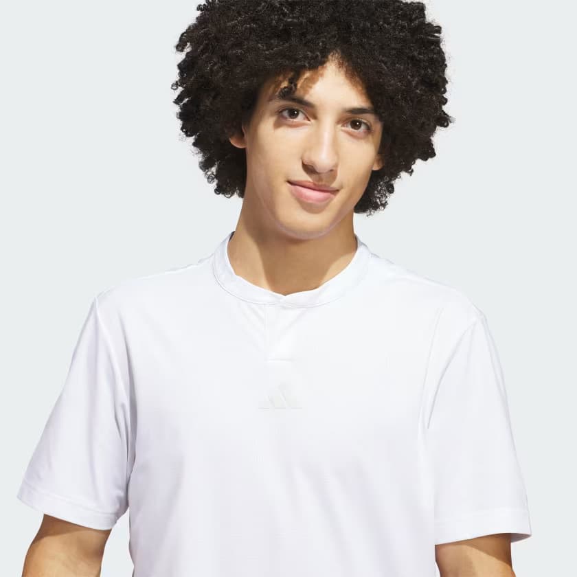 adidas Men's Beyond The Course Twistknit Range Shirt - White - Size XL - Image 4