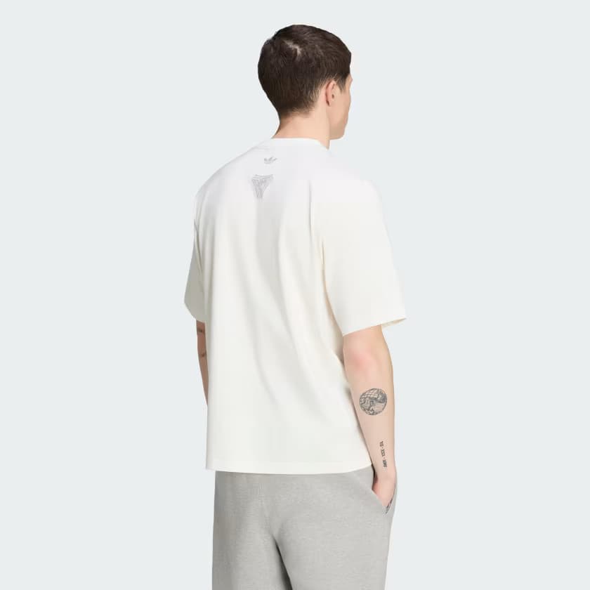 adidas Men's ADILENIUM SEASON 5 QUESTRA TEE - Off White - Size 3XL Big & Tall - Image 2
