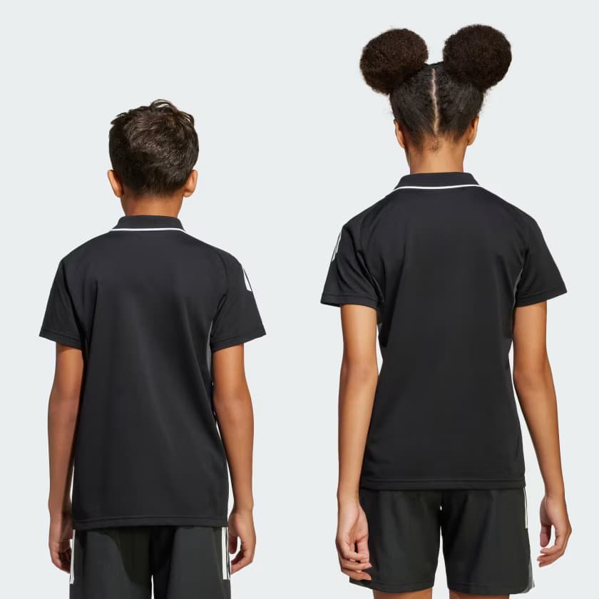 adidas Kids' Tiro25 Competition Polo Shirt - Black/White - Size M - Image 2