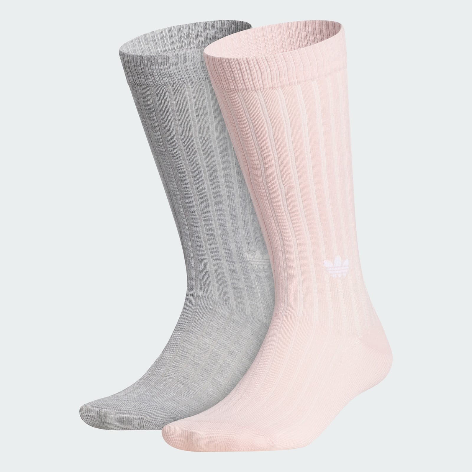 adidas Men's Unisex Originals Socks - Medium Grey Heather/White - Size M - Image 1