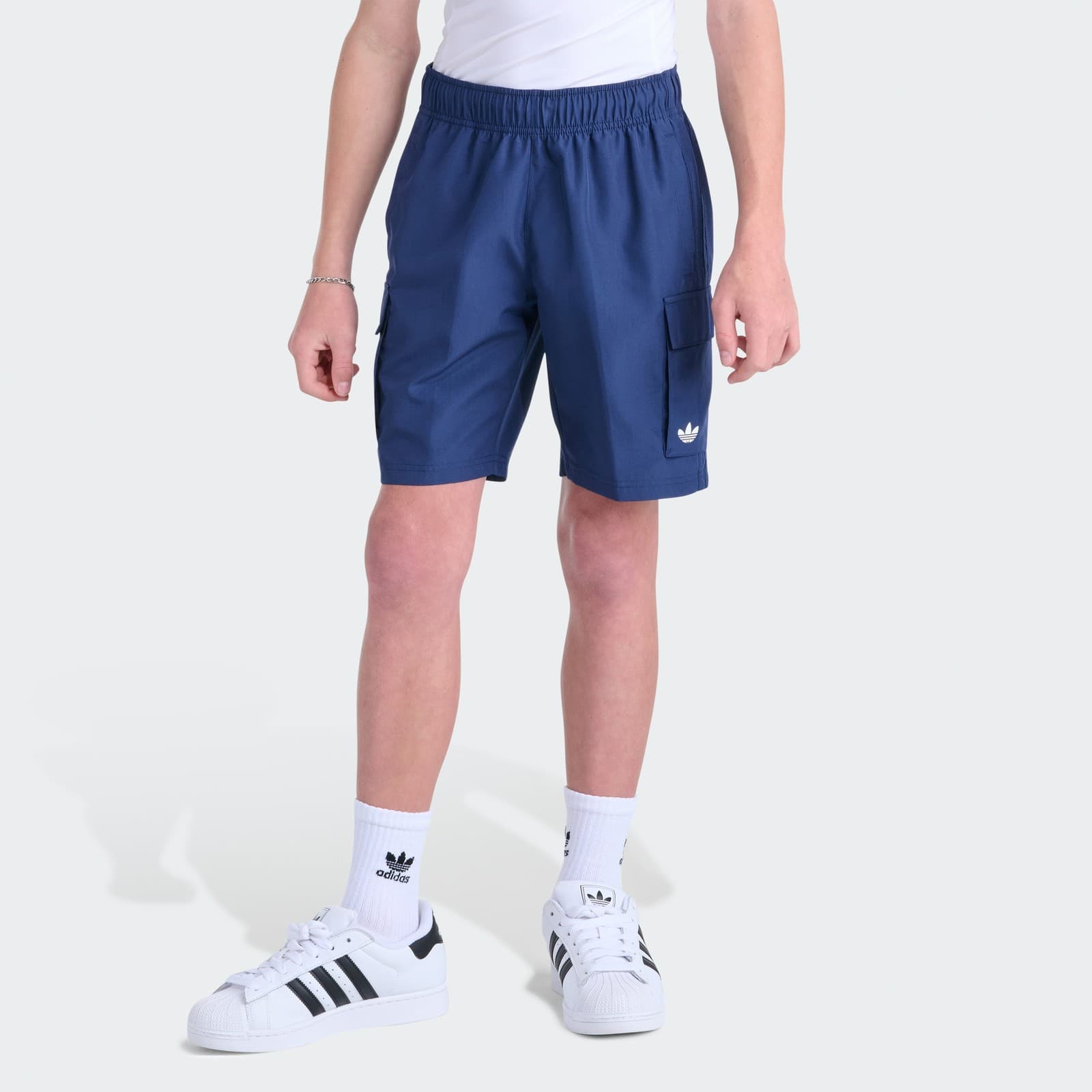 adidas Kids' WOVEN OG CARGO SHORT - Night Indigo - Size M - Image 1