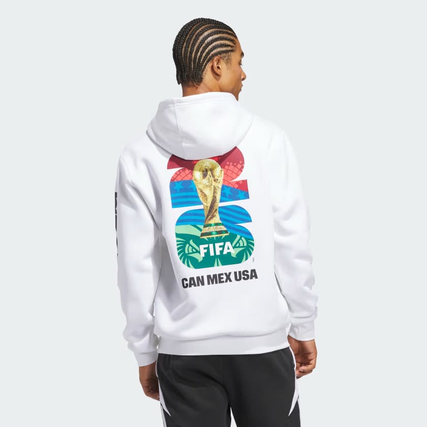 adidas Men's FIFA World Cup 26™ Match Ball Graphic Hoodie - White - Size 2XL - Image 2