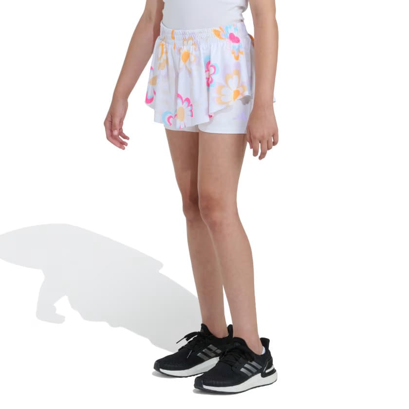 adidas Kids' AOP FLOWY SHORTS - White - Size M - Image 5