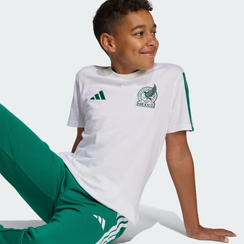 adidas Kids' Mexico DNA Tee Kids - White - Size S - Image 7