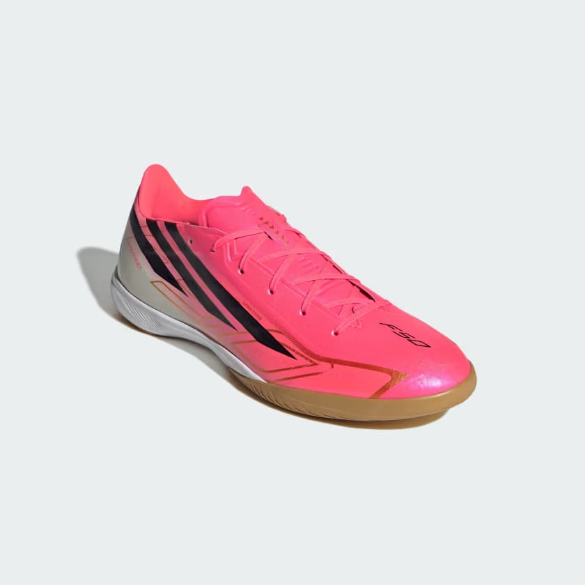 adidas Men's F50 Hyperfast Shoes - Solar Turbo/Core Black - Size 12.5 - Image 4