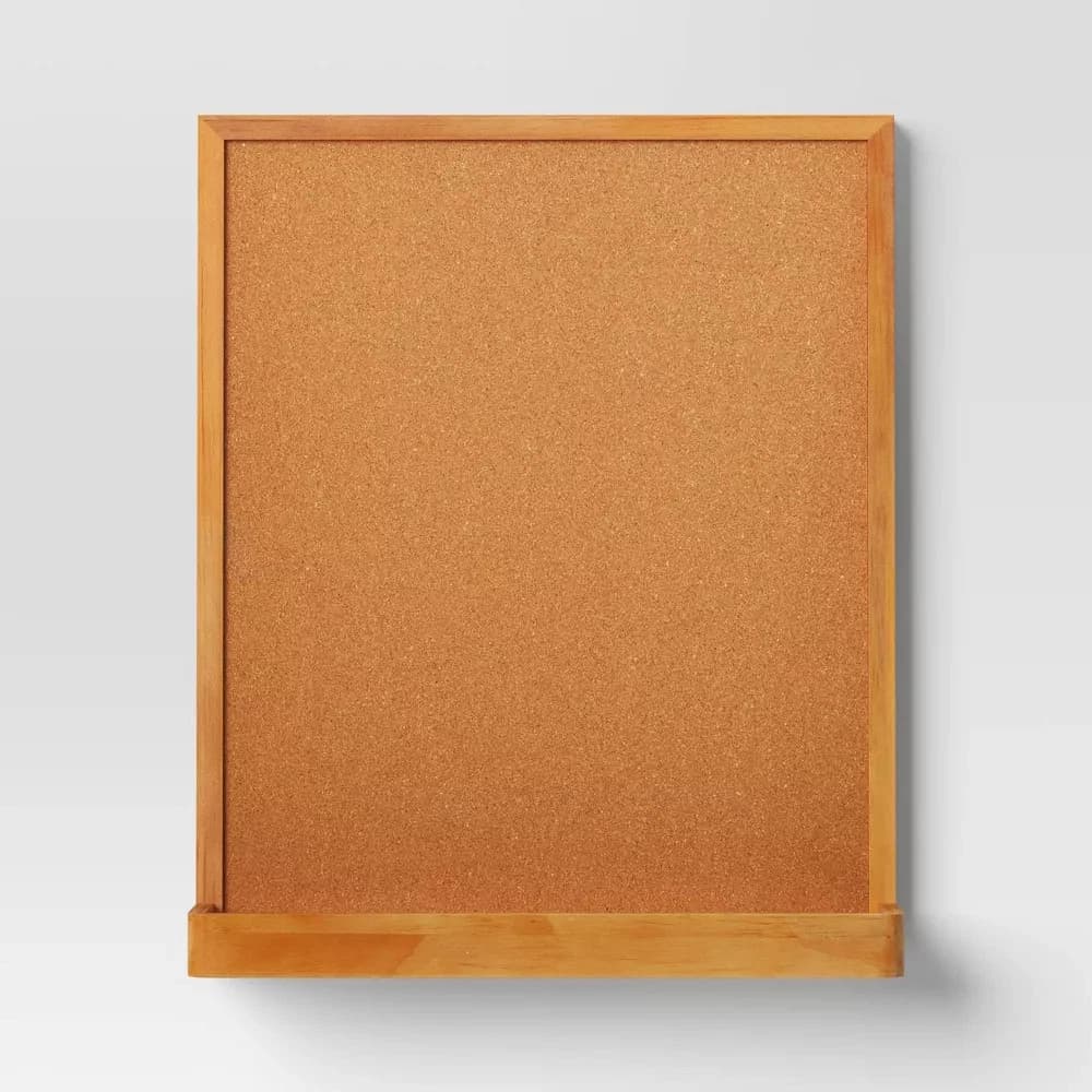 17"x20" Memo Board with Shelf Brown - Threshold - Image 3