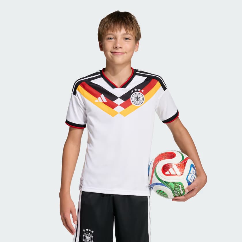 adidas Kids' Germany 26 Home Kids Jersey - White - Size M - Image 3