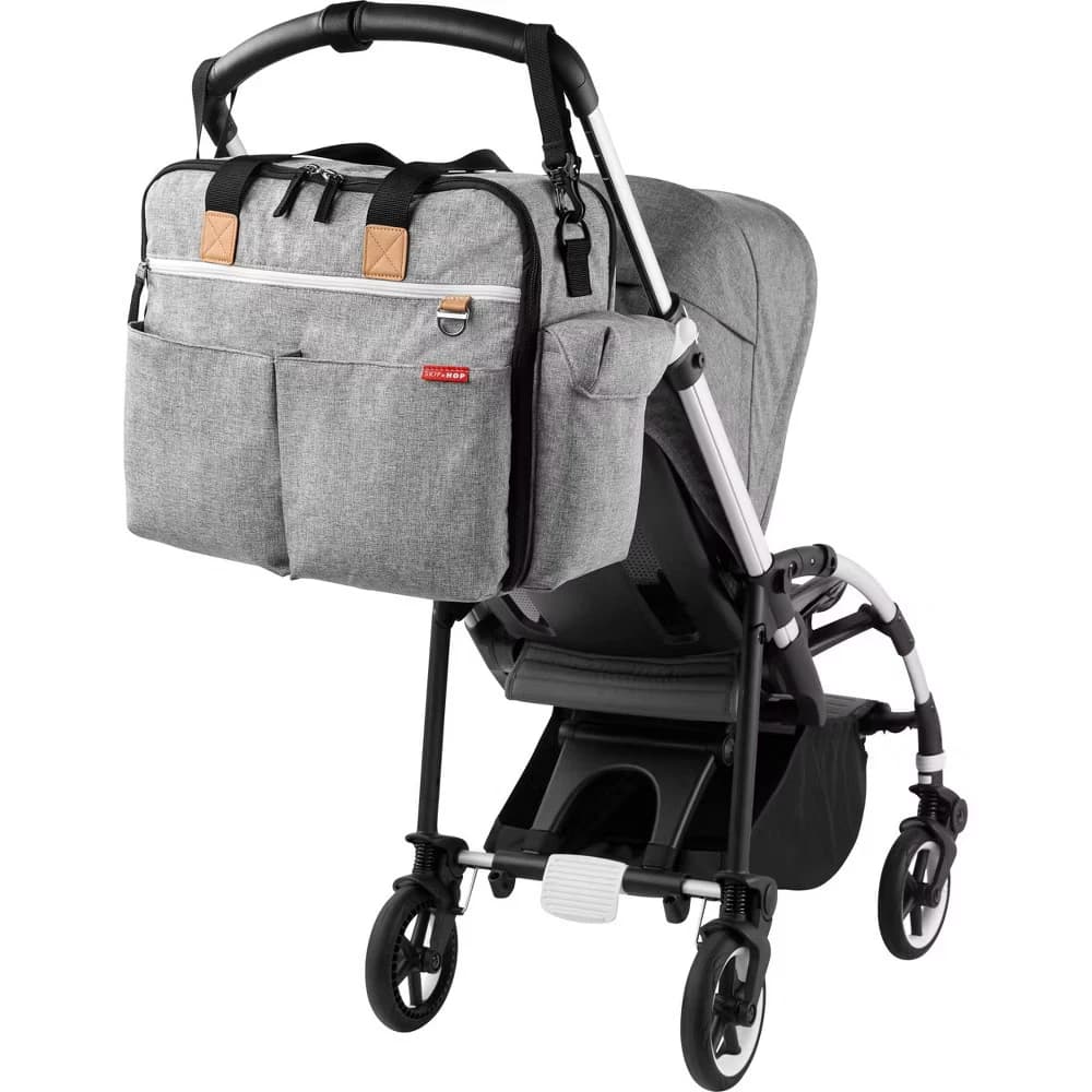 Skip Hop Duo Signature Diaper Weekender Bag - Gray Melange - Size Large - Image 7